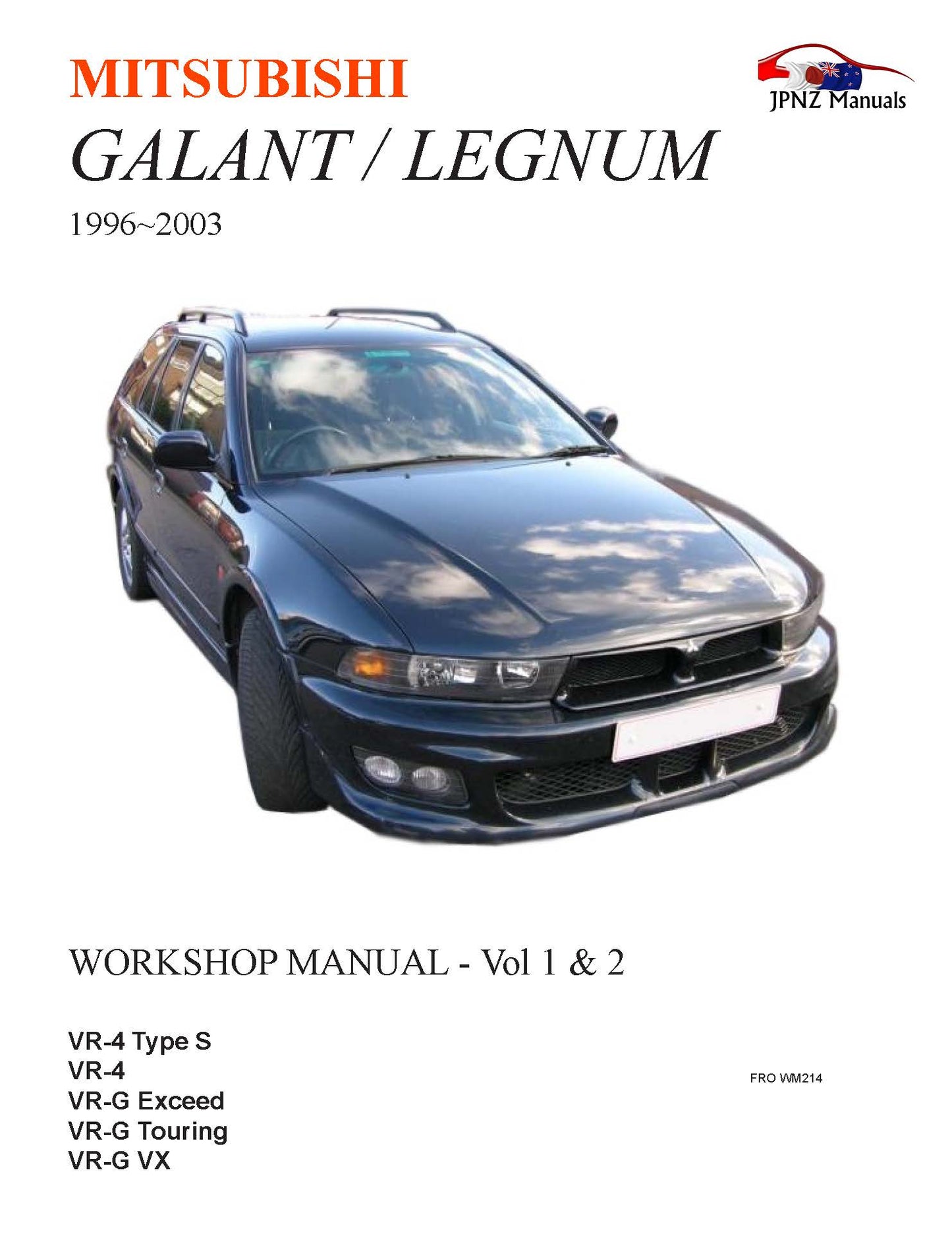 Mitsubishi – Galant / Legnum Workshop Service Manual In English | 1996~2003 (Part N.O WM214)