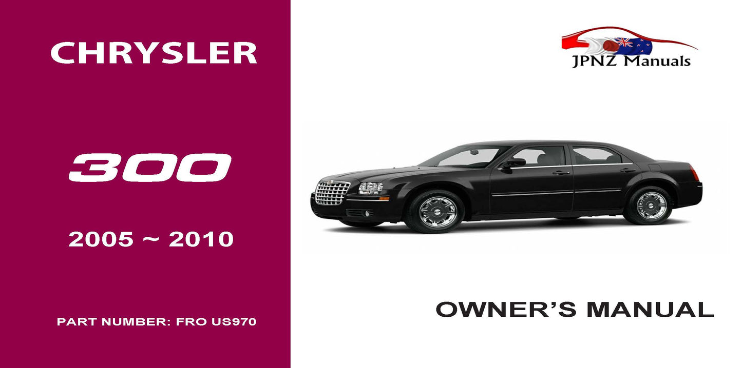 Chrysler – 300 c owners user manual in English | 2005 – 2010 (Part N.O US970)