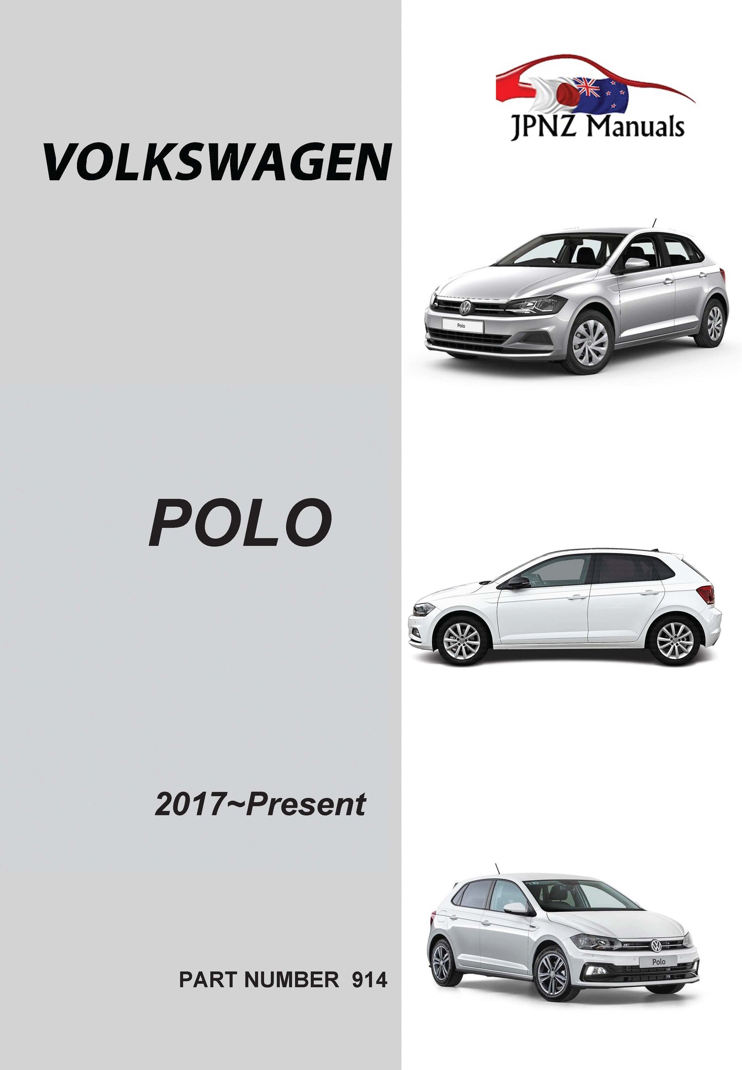 Volkswagen – Polo owners user manual in English | 2017 – Present (Part N. E914)
