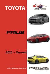 Toyota – Prius owners user manual in English | 2023 – Current (Part N.O 3092)