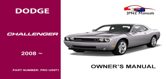 Chrysler – Challenger owners user manual in English | 2008 – current (Part N.O US971)