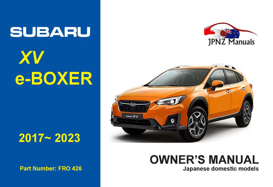 Subaru XV e-BOXER owners user manual in English | 2017 – 2023 (Part N.O 426)